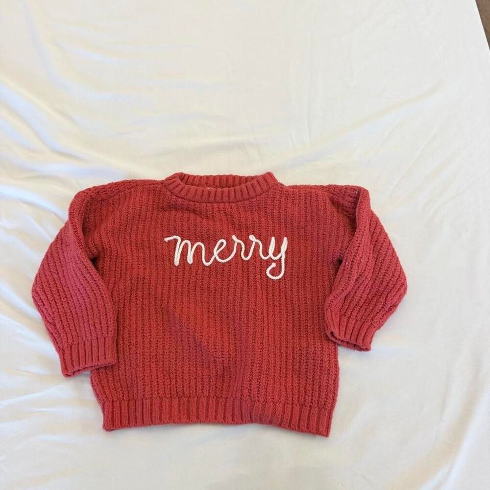 Old-navy Red and Pink Jumper